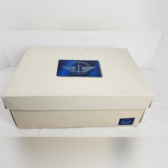 💪 NIB MEN'S DOCKERS DANBURY DARK TAN LEATHER SHOES - SIZE 9M -90-6682 💪 - Picture 9 of 11